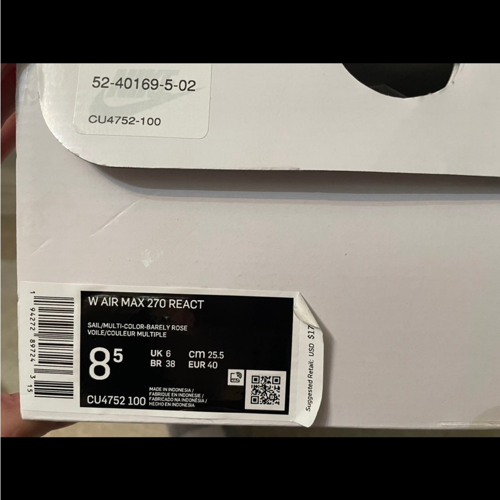 Womans Air Max 270 React - image 6